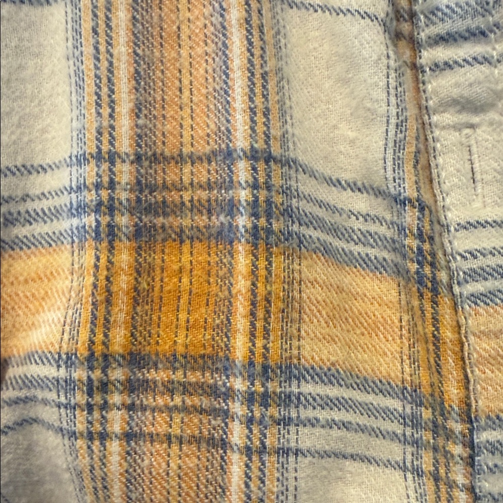 Free People Plaid Long Sleeve Shirt with Sequin Detail - Picture 6 of 6
